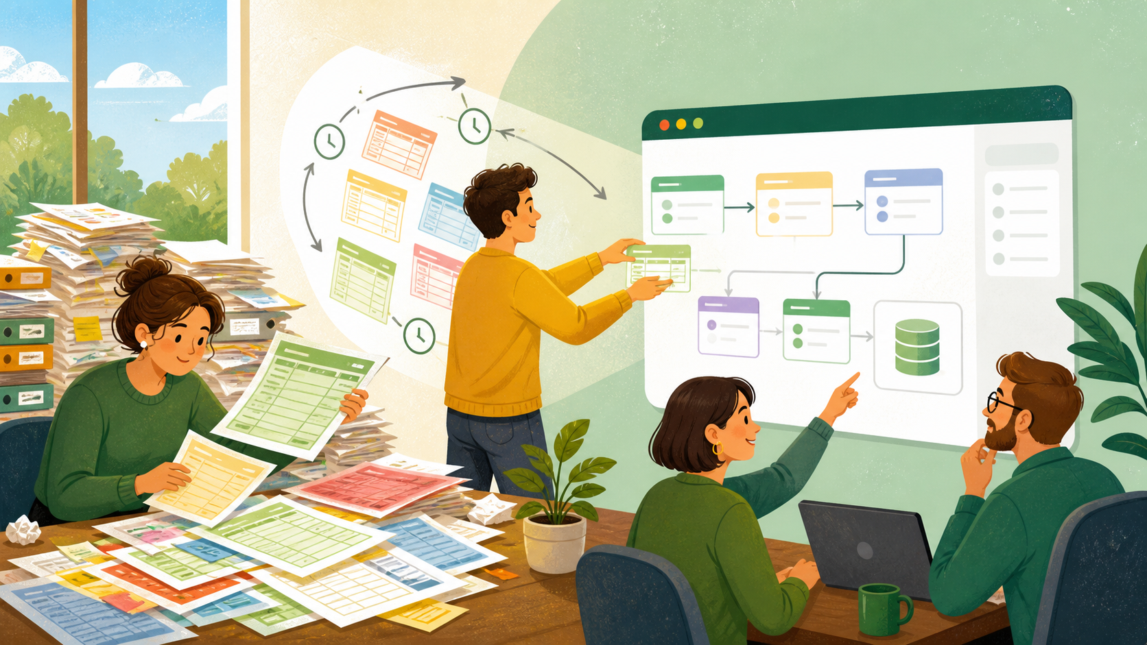 Переход от Excel к веб-системе для рабочих процессов компании